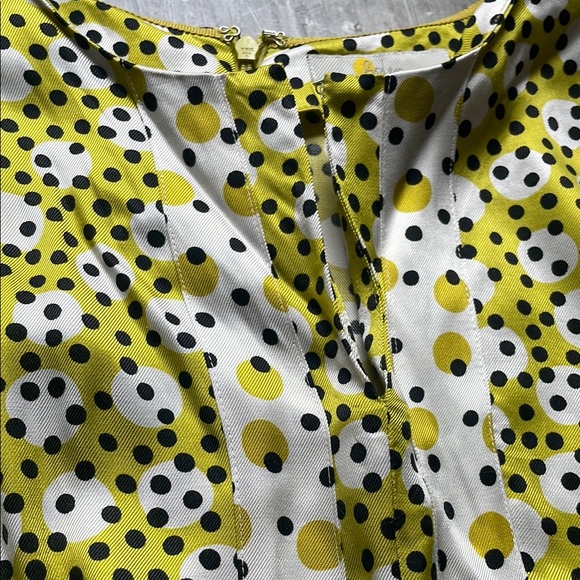 Boden Polka Dot Midi Dress - Green and White - Picture 4 of 7